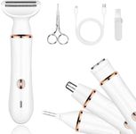 LIWEGHT Electric Razor: Ultimate 4-in-1 Women's Painless Body & Facial Hair Shaver, Multifunctional Shaver & Trimmer - Rechargeable for Smooth Skin on Face, Arms, Body, Legs, Underarms & Bikini Area