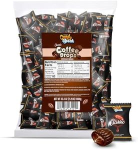 Candy Break Coffee Drops, Center Filled Hard Candy, Coffee Candy Individually Wrapped Snacks, Espresso Flavored Hard Candies, Caffeine Candies 2.2 Pound Bulk Bag, Pack of 1