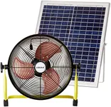 lcocove Solar Powered Fan, Battery Operated Outdoor Fan Can Running 5-24 Hours, Solar Fans For Shed,Home，Ouside,Camping，Solar fan with USB Output For Emergency Situation Without Electric