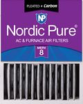 Nordic Pure 16x20x5HPM8C-1 Honeywell Replacement Pleated MERV 8 Plus Carbon Filter (1 Pack), 16x20x5"