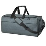 FATMUG Travel Garment Duffel Bag with Multiple Pockets for Suits, Dresses and Shoes (Drak Grey)