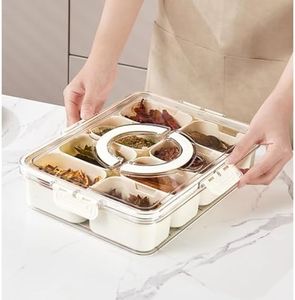 ANJIAOSHOU Clear plastic spice storage container, organizer for organizing kitchen cabinets and pantries