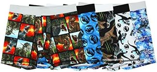 Bioworld Jurassic World Dinosaurs Multipack Boys Underwear, Boxer Briefs-Size-6/7 Multicolored