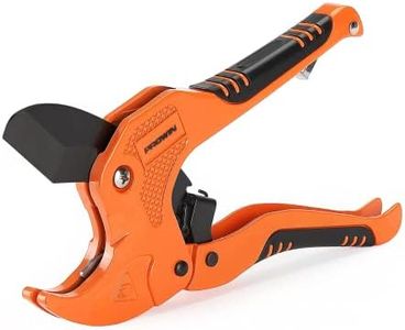 PROWIN PVC Pipe Cutter, PVC Cutter 1-5/8", Ratcheting PVC Cutter with Replacement Blade, Plastic Pipe Cutter, ABS Cutter for PVC