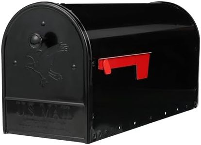 Gibraltar Mailboxes OM160BEC Outback Double Door, Large Capacity Mailbox, Black