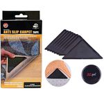 AIPL Rug Carpet Gripper Keep Rug in Place on Carpet Non Slip Rug Pads Grippers for Hardwood Floors and Tiles- RUG STOPPER - 4 PCs in a Pack