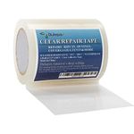 Dulepax Tent Repair Tape Motorhome RV Awning Repair Transparent Tarpaulin Repair Tape Sealing Tape 7.4 cm x 9.15 m