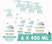 Baby Dove Fragrance-Free Head to Toe Wash - Gentle & Soothing Hair and Body Wash for Babies, Nourishing & Moisturising for Sensitive Skin, Tear-Free Formula, Ideal for Newborns - 400ml, Pack of 6