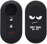 kwmobile Silicone Key Fob Cover Compatible with Fiat Lancia 3 Button Car Flip Key