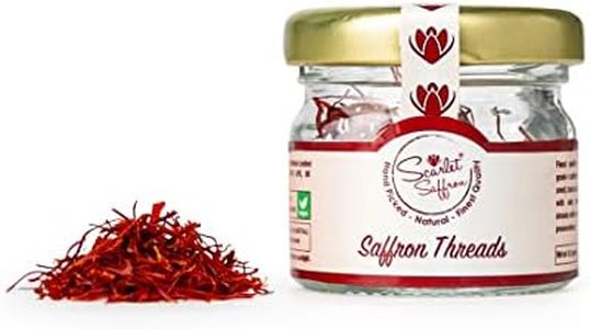 Scarlet Saffron, Finest Pure Premium All Red Spanish Saffron Threads, Grade A+, Highest Grade Saffron for Tea, Paella, Rice, Desserts, No Artificial, No Preservatives (0.5 Gram | 0.017 Ounce) …