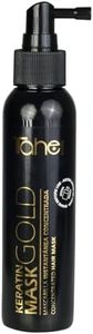 Tahe Keratin Gold Mascarilla concentrada de efecto instantáneo sin aclarado con Oro líquido y Queratina, 125 ml