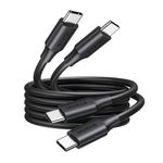 UGREEN USB C to C Charger Cable 100W 2 Pack Fast Charge Compatible with iPhone Air/17/16 Pro Max, Macbook Pro M3/Air, iPad Pro 2022/Air 5, Galaxy S25/S24 Ultra, Pixel 9, 1M