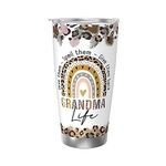 Grandma Coffee Tumbler Stainless Steel Travel Mug Gifts for Women - Birthday Christmas Gifts for Grandma Mom Nana Mimi from Daughter Son Grandkids 20 OZ