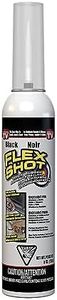 Flex Shot - Thick Rubber Adhesive Sealant; Caulk, Bond, & Seal Indoor & Outdoor; Watertight, Flexible Barrier; for Kitchen, Bathroom, Baseboard, Countertop, DIY, Marine, Auto, Black, 8 oz. (226 g)