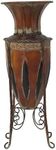 Deco 79 Metal 27" H, 10" W Vase, 27