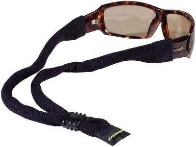 Croakies Cotton Suiters Eyewear Retainer, Black, 14 Inch x 1/2 Inch