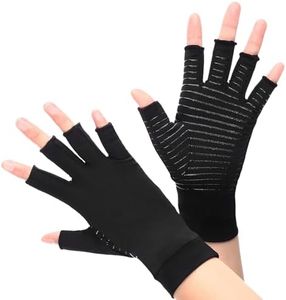Guanti Per Artrosi Alle Mani Con Rame, Guanti Compressione per Alleviare il Dolore e Riscaldare, Guanti da Artrite Guanti a Compressione, Guanti da Artrosi Con Rame per donne e uomini (M 1 Paio)