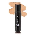SUGAR Cosmetics Ace Of Face Matte Foundation Stick with In-Built Brush | For All Skin type,Lasts 24hrs | Full Coverage Foundation for Women | 12gm - 42 Glace