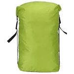 PATIKIL Compression Stuff Sack, L Size Waterproof Sleeping Bag Storage Sack Portable Compression Bag for Backpacking Camping, Yellow Green