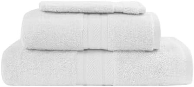 Sensei Maison - Ensemble de Bain 3 pièces (1 Drap de Bain + 1 Serviette de Toilette + 1 Gant) Luxury - - Blanc