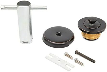 Lift and Turn Twist Bathtub Tub Drain Conversion Kit Assembly, All Brass Construction - Oil Rubbed Bronze