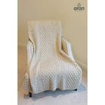 100% Merino Wool Blanket with Honeycomb Knitted Design (Skiddaw)