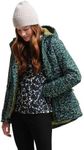 Regatta Womens Orla Kiely Swing Waterproof Hooded Warm Winter Jacket Coat, Berry Bubble Jade, 12