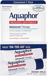 Eucerin Aquaphor Healing Ointment for Dry Cracked Chapped Skin and Lips for Unisex, 2 X 0.35 Ounce