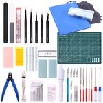 Rustark 36Pcs Modeler Basic Tools Craft Set Hobby Building Tools Kit for Gundam Car Model Building