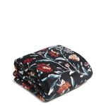 Vera Bradley Women's Fleece Plush Throw Blanket, Perennials Noir, 80 X 50