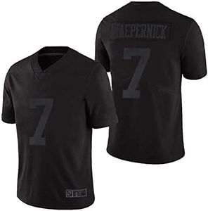 MESOSPERO ImWithKap 7 Colin Kaepernick IM with KAP All Stitched Movie Football Jersey Black S-XXXL (Black Number 7, XX-Large)