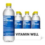 Vitamin Well Sport 002 Electrolyte Drink – Lemon Lime | Sugar-Free Sports Drink with Magnesium & Vitamins B+D | Helps Reduce Tiredness & Supports Normal Muscle Function | 500ml