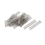 uxcell Compression Spring,304 Stainless Steel,8mm OD,0.8mm Wire Size,50mm Free Length,Silver Tone,20Pcs