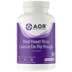 AOR - Red Yeast Rice Supplement, 60 Capsules - Cardio Heart Health and Cholesterol Health - Cardiovascular Supplement - A Fermented Yeast Extract with Antioxidants - Red Yeast Rice Capsules