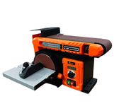 VOLTZ VZ-BSH1510 New 400W Electric Belt Grinder Sander 4”x 36” in. Belt & Disc Sander 6” Bench Sanding Machine With Speed Controller Workshop Grinding