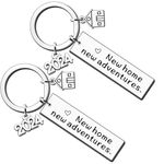 AMZQ New Home Keyring Gifts 2024 Housewarming Gifts for New Homeowner House Keyring Moving in Keychain New Home Owner Real Estate Agent