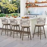 Cozyman Outdoor Bar Stools Set of 4