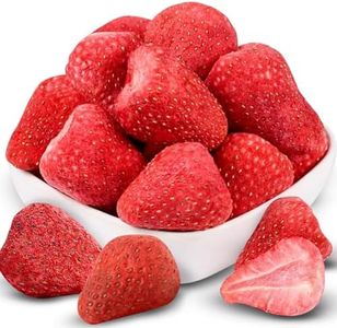 Whole Freeze Dried Strawberries Bulk 32 oz / 2lb / 908 g Large Family Size Crunchy Fruit Snack Box No Added Sugar Single-Ingredient Perfect for Baking/Camping/Smoothies/Oatmeal/Cereal/Yogurt Toppings