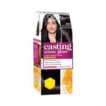 L'Oreal Paris Casting Creme Gloss Small Pack Hair Colour Cream, 200 Ebony Black, 21G+ 24 Ml