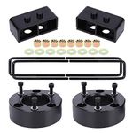 3" Front & 2" Rear F150 Leveling lift kit , T6 Aircraft Billet Strut Spacers Lift Blocks Extended U-Bolts for 2004-2021 F150 2WD/4WD