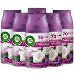 Air Wick Freshmatic Automatic Air Freshener Spray Refills for Home with Moon Lily and Silk Satin - Pack of 6 1500ml