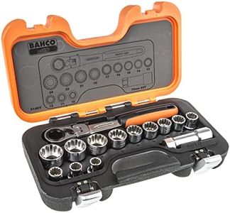 Bahco Pass Through Socket 14 Pieces Set with Flexi Head Ratchet/Extension Bars