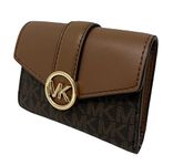 Michael Kors Carmen Medium Flap Wallet, Brown, M, Carmen