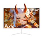 Pixio PX248 Prime White 24 inch Fast IPS FHD 1920 x 1080 180Hz Refresh Rate 1ms GTG Response Time Adaptive Sync Esports LED Gaming Monitor