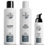 Nioxin 3-Part System, System 2 Natural Hair with Progressed Thinning, Hair Thickening Treatment, Sca