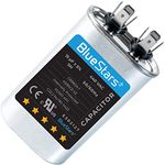 Ultra Durable 15 MFD uf ± 5% MFD 370 V VAC or 440 Volt Oval Run Start Capacitor by BlueStars - Replacement for AC Motor Run or Fan Start and Cool or Heat Pump Air Conditioner