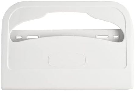 EZbrnd Wall-Mounted Half-Fold Toilet Seat Cover Dispenser for Commercial/Residential/Bathroom/Office, Seat Cover Paper Sold Separately, White, 3100-EZ