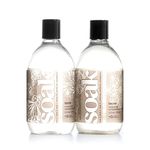 Soak Laundry Soap – 2 Pack Shop & Share | No Rinse, Plant Derived Hand Wash Detergent - 375 ml / 12 fl. oz, 75+ Washes (Lacey)