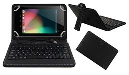 ACM USB Keyboard Case Compatible with Asus Google Nexus 7 2012 Tablet Cover Stand Study Gaming Direct Plug & Play - Black