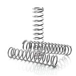 ThgivingStore 10Pcs Compression Springs Wire Diameter 0.8mm Outer Dia 8mm Free Length 50mm Coil Mechanical Spring Set Silver Tone